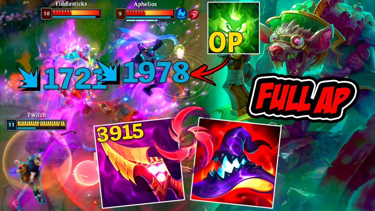 TWITCH FULL AP DANO MÁXIMO NO VENENO *build absurda* - LEAGUE OF LEGENDS