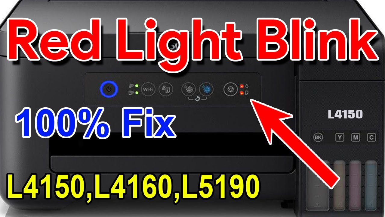 Epson L4150, L4160, L5190 Red Light Blinking Solution