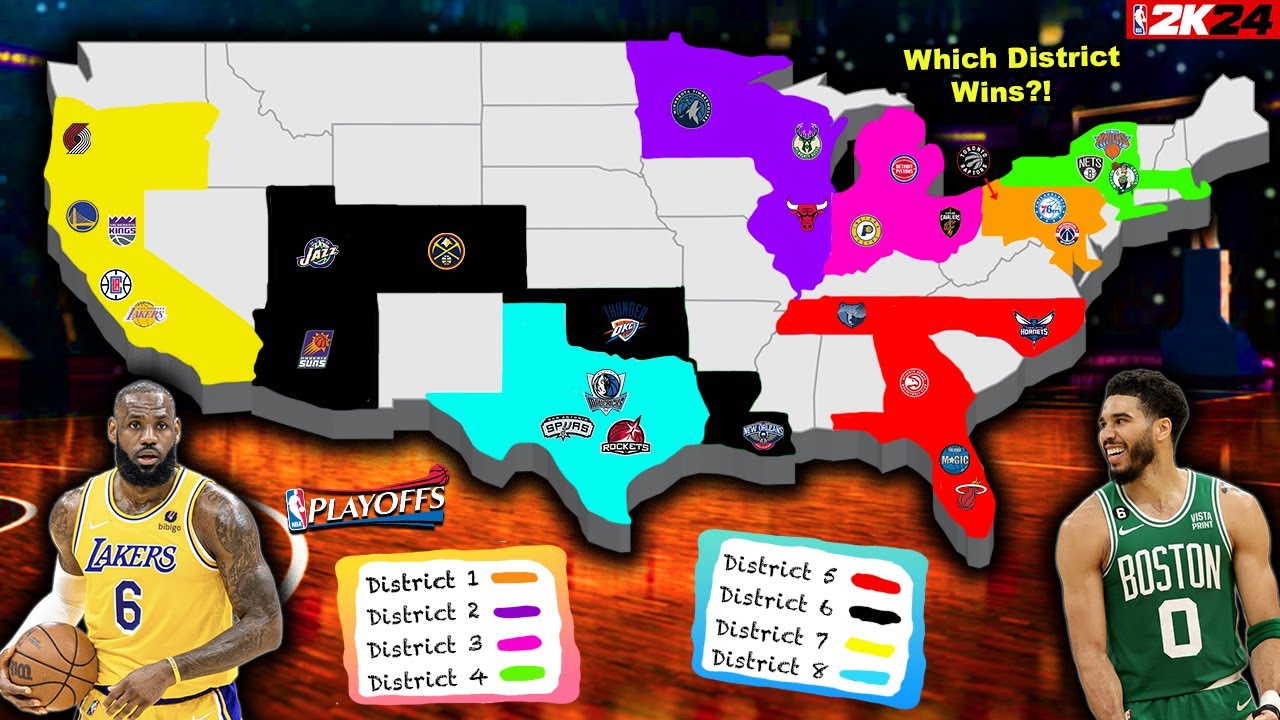 I Separated the NBA into Districts & it was CRAZY! (2K24 Simulation)