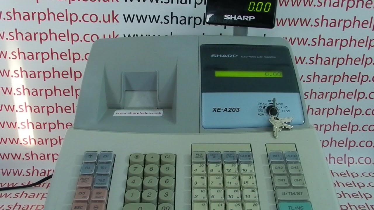 Entry Error Sharp XE-A203 / XEA203 / XE-A206 / XEA206 / XE-A20S / XE-A303 / XE-A506 Cash Registers