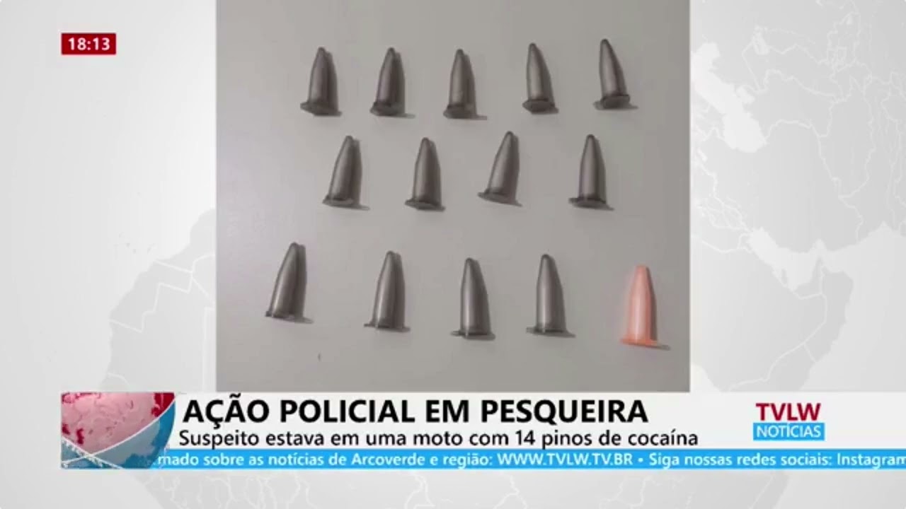 A&Ccedil;&Atilde;O POLICIAL EM PESQUEIRA - Suspeito estava em uma moto com 14 pinos de coca&iacute;na