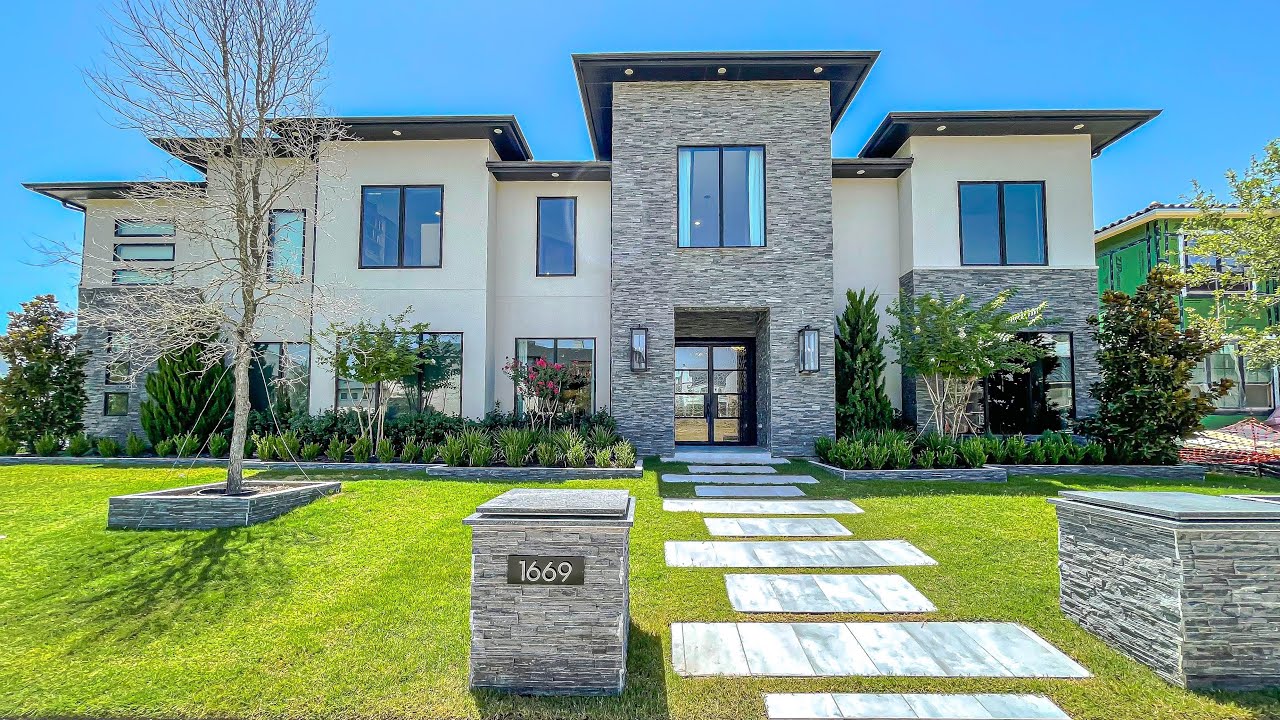 INSIDE A ULTRA MODERN HOUSE TOUR IN FRISCO TEXAS W/ POOL + Gated Home | 5 Bed | 4 Bath | 4827 SqFt