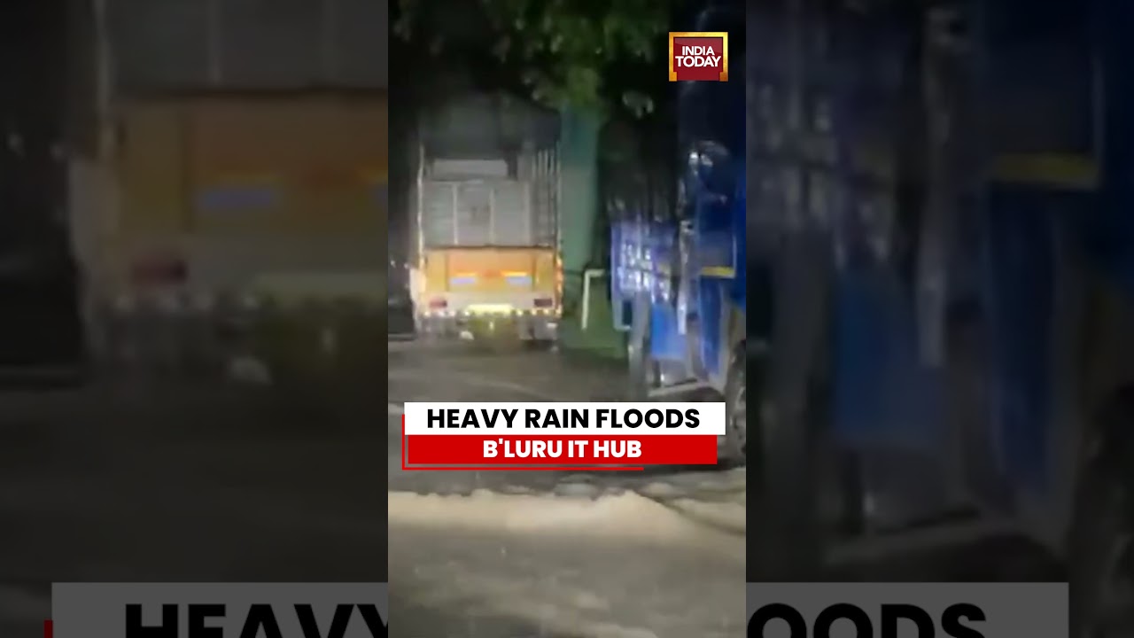 WATCH: Heavy Rain Triggers Massive Waterlogging Near Bengaluru's Electronic City