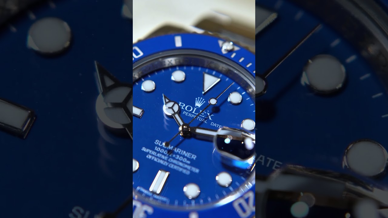 Rolex Submariner White Gold Blue Dial #watches #watch #watchesandwonders #luxurywatch #submariner