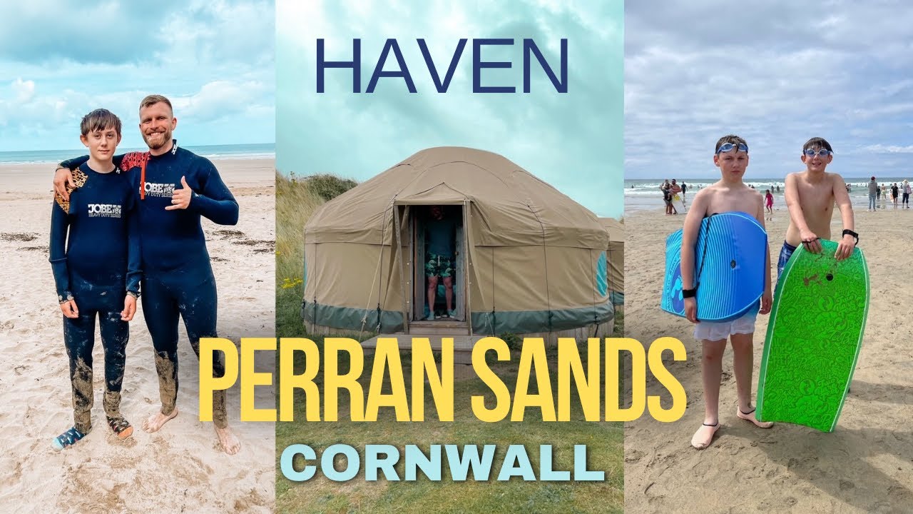 PERRAN SANDS | Yurt + Activities + We found a hidden pool! 🤩🛖🏄‍♀️