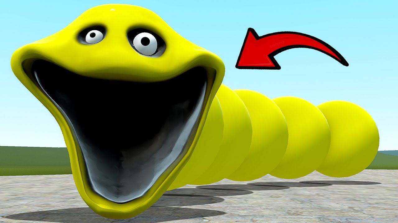 I FOUND NEW YELLOW ROBLOX HUNGRY WORM In Gmod!