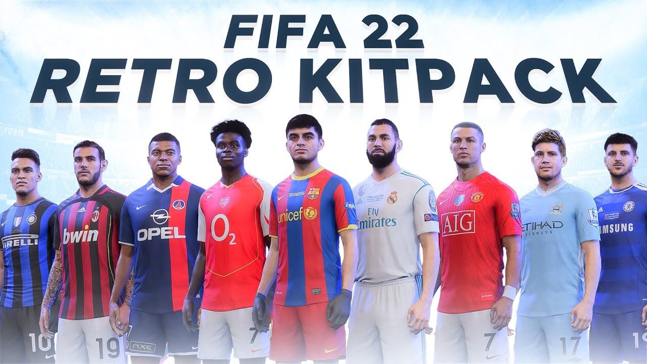 Retro Kits Pack Mod For FIFA 22 (Old + Iconic Kits) TU17