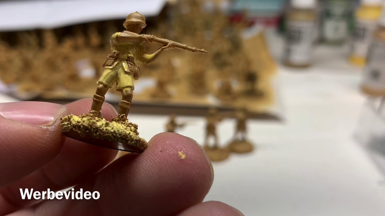 How to Paint 1/72 scale model DAK Infantry Italeri Caesar Revell
