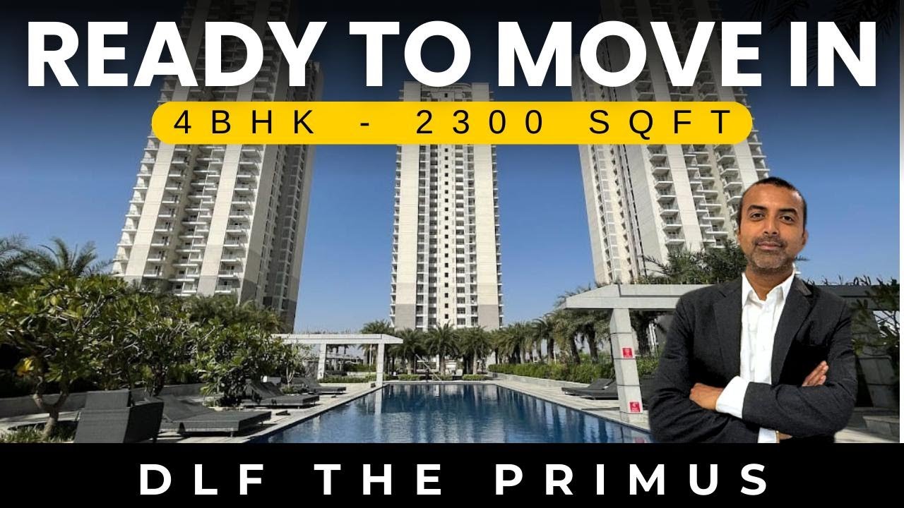 2300 SQFT | DLF THE PRIMUS 4BHK, 3 side open flat  | SEC 82 NEW GURGAON | WELL CONNECTED TO NH8 #dlf