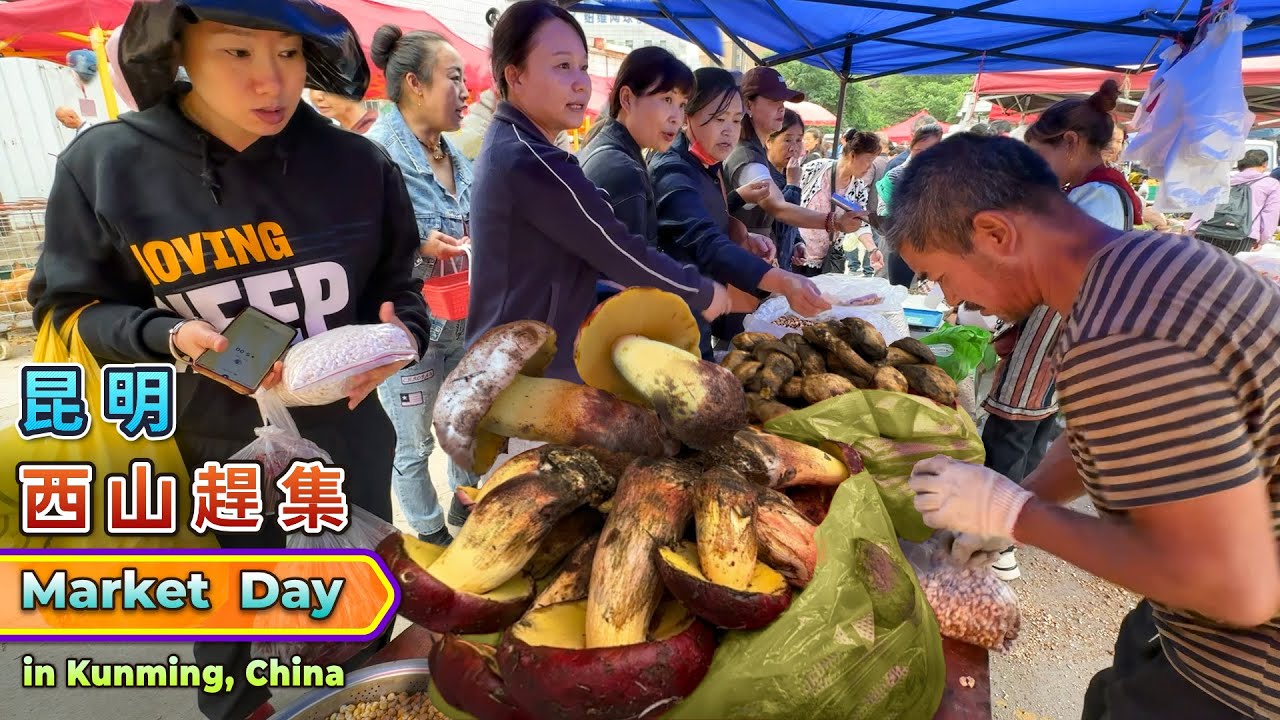Рынок в районе Юньнань, Китай: рай для элитных грибов, простая, но богатая еда, удобные покупки