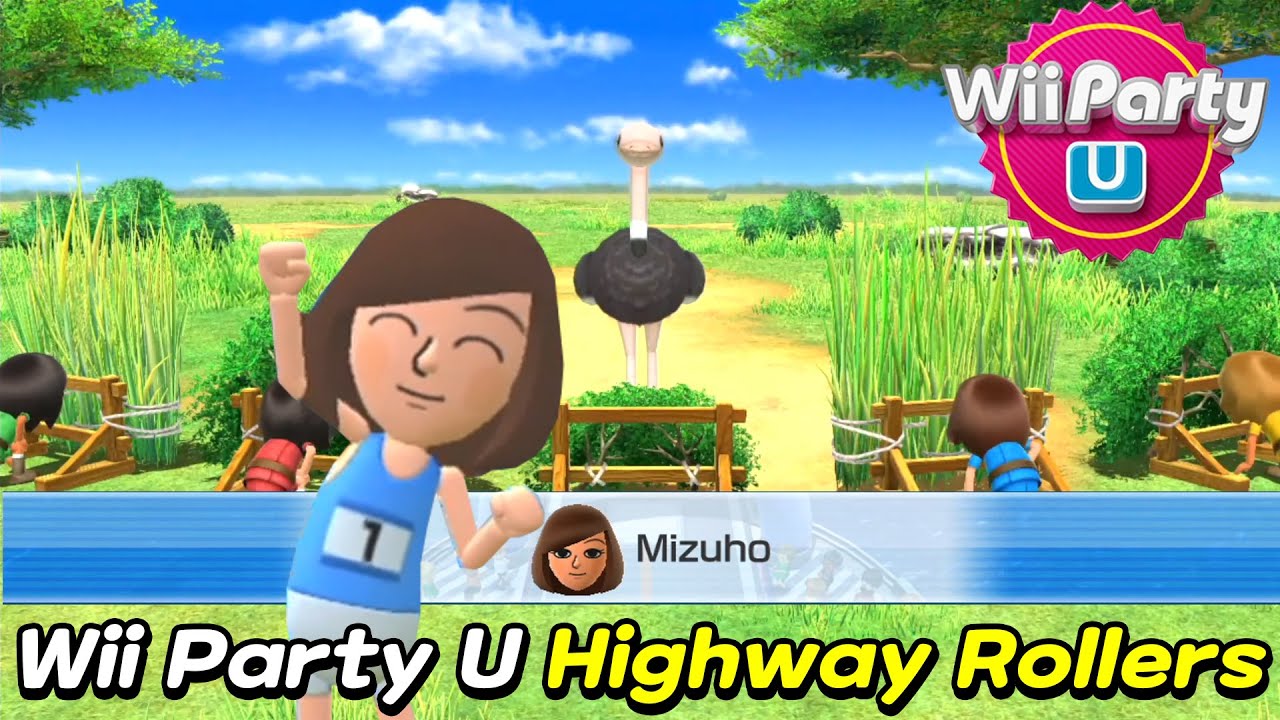 Wii Party U - Highway Rollers (Advanced com) Mizuho Vs Massimo Vs Kaori Vs Alice | AlexGamingTV