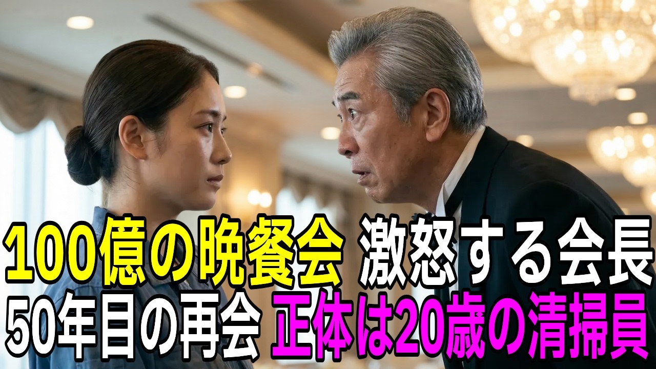 「この味噌汁、誰が作った？今すぐ呼んでこい！」凍り付く晩餐会、現れたのは20歳の清掃員だった【感動する話】【朗読】