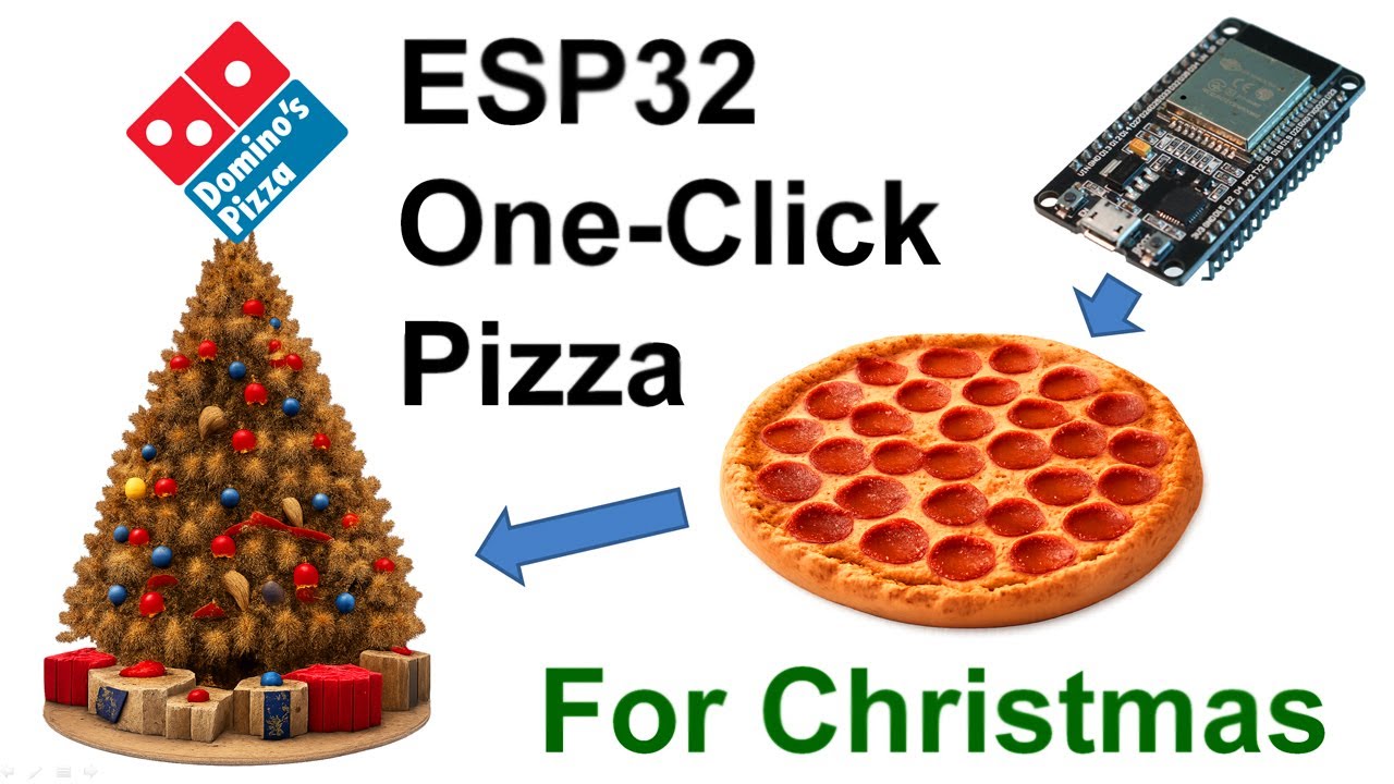 Коробка для пиццы на Рождество — ESP32, MQTT и API Dominoes Pizza