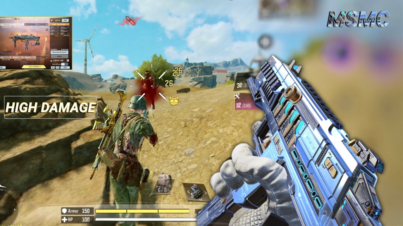 MSMC have FAST KILLING + INSANE HIPFIRE accuracy | BEST MSMC GUNSMITH CODM BR | CODM BR GAMEPLAY