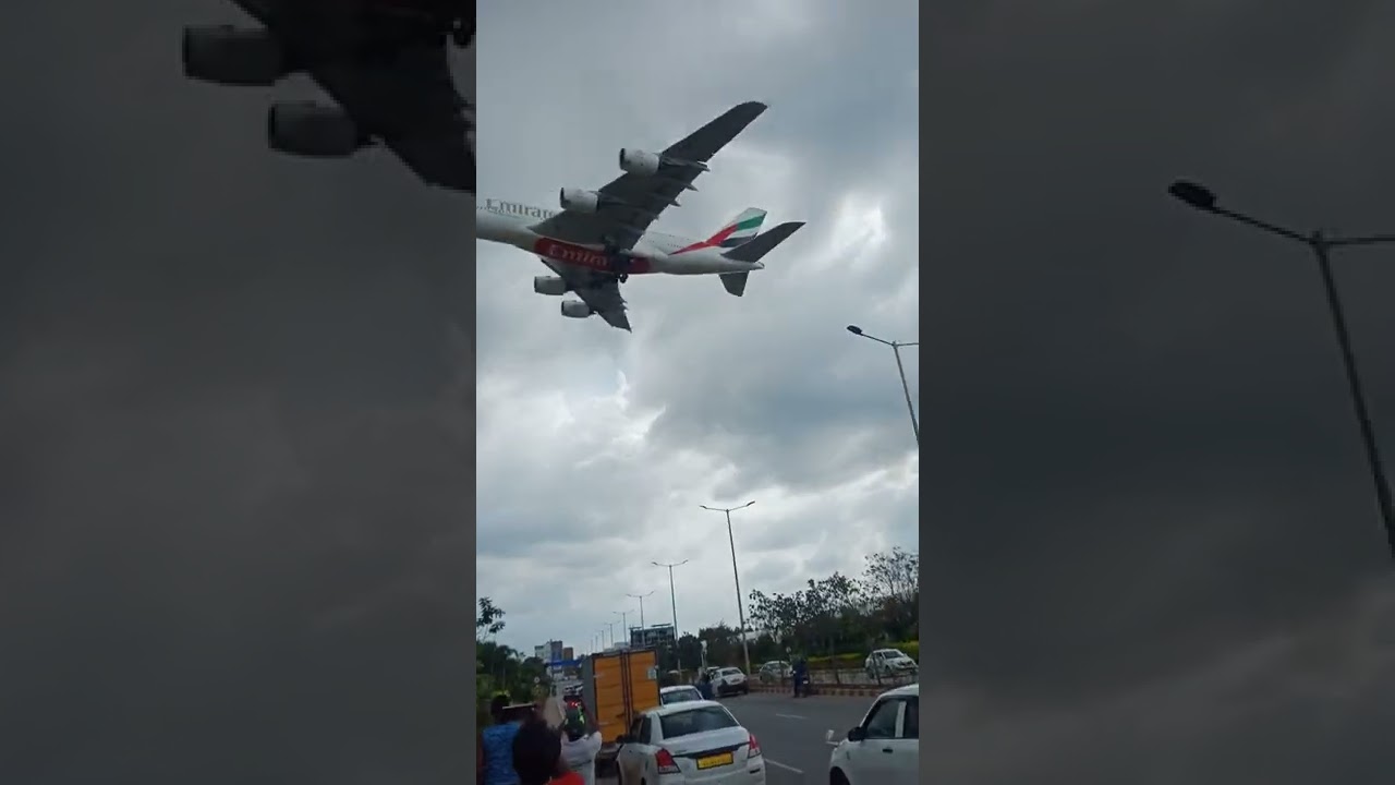 A380 Landing for the first time in Bangalore.!!