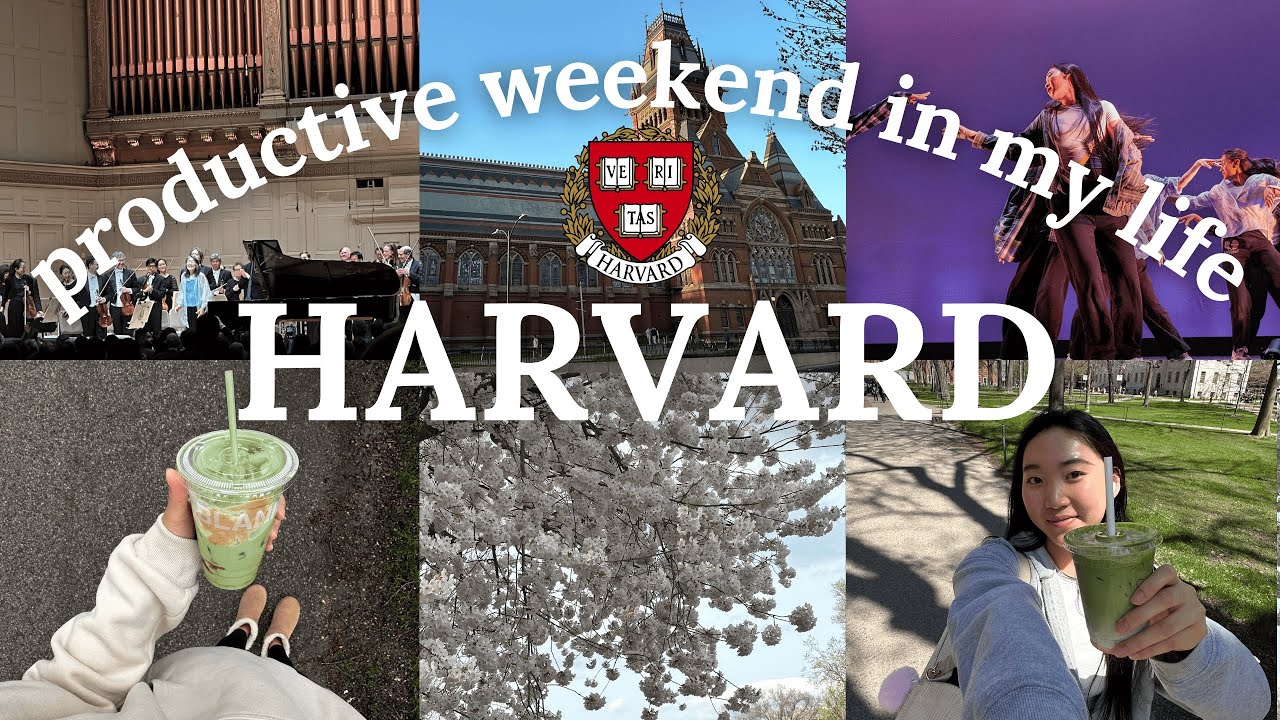 weekend in my life @ harvard 🌸 20+ hrs of studying, super productive & fun
