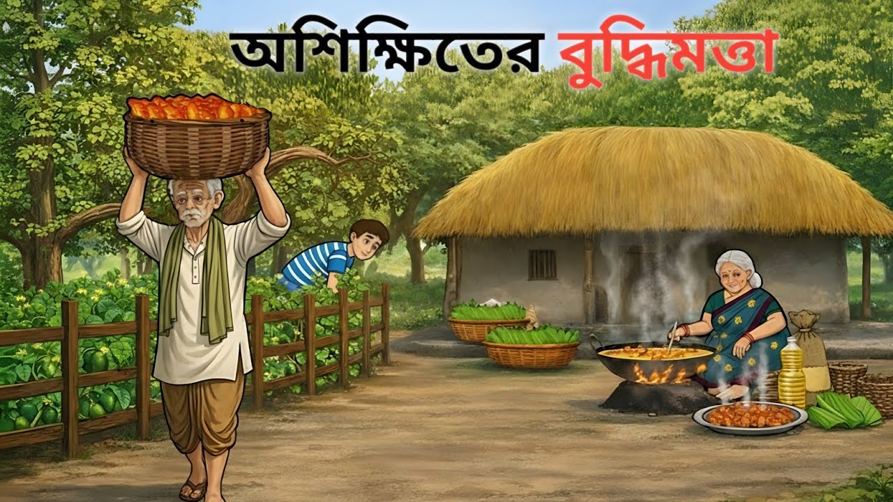 অশিক্ষিতের বুদ্ধিমত্তা | Moral Cartoon Stories | Bangla Kahani | Fairy Tales | ToonZik Bangla 