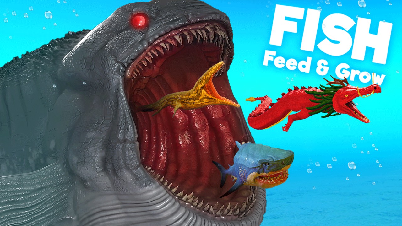100 Dangerous Sea Creatures in Feed & Grow Fish!