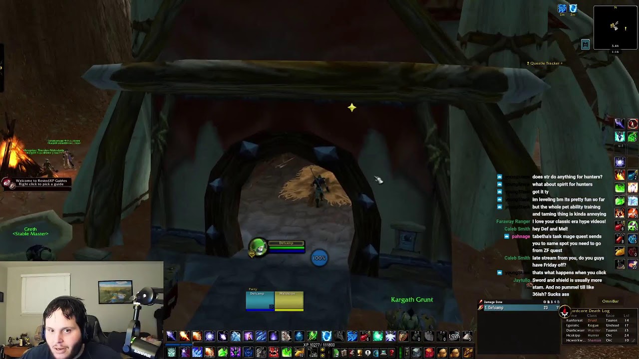 Heyo!! Classic Hardcore Duo With Melderon! Mage Rogue 42+ Death=Delete