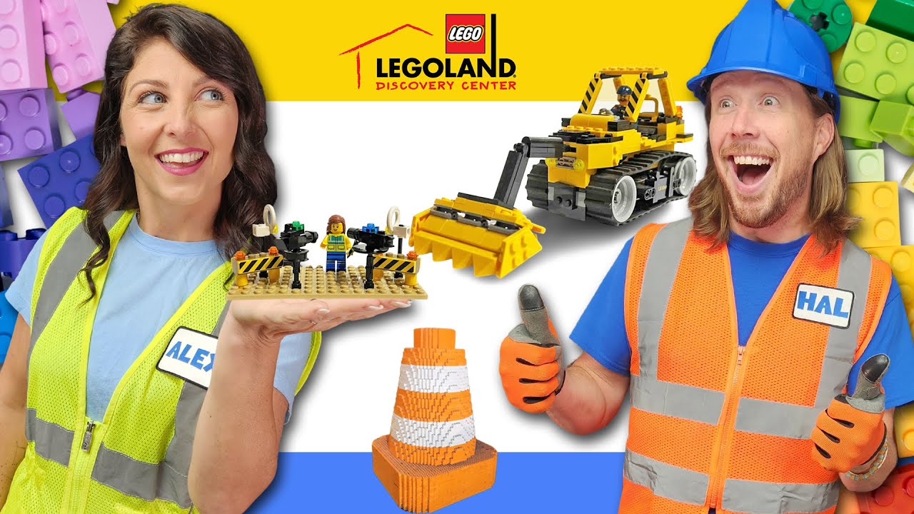 Невероятное веселье в центре открытий LEGOLAND! | Мастер Хэл и потрясающий Алекс строят, катаются...