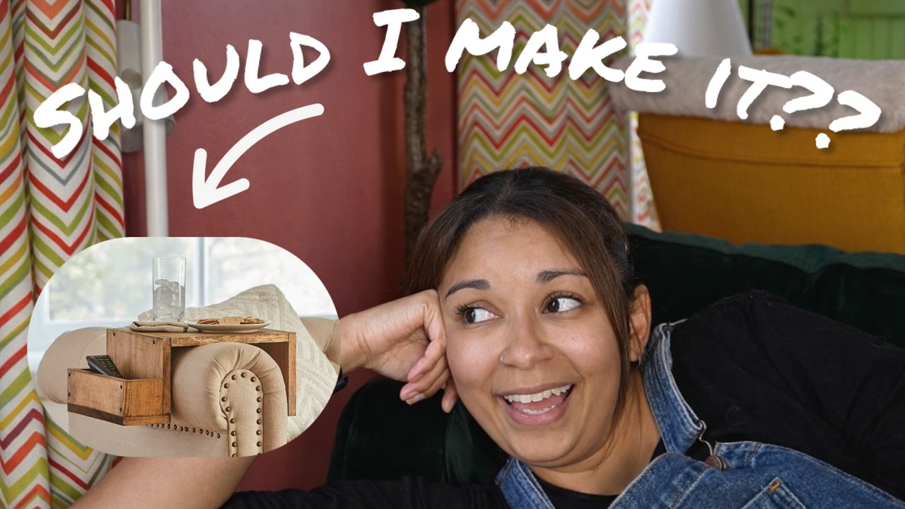 Making a side table that takes up next to NO space!