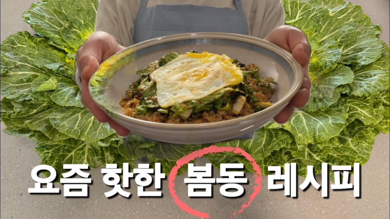 요즘 핫한 봄동 🥬 제철 끝나기 전에 모두들 막차 탑승하셔요!!!!! 봄동 레시피(봄동김밥, 봄동칼국수, 봄동비빔밥, 봄동전)