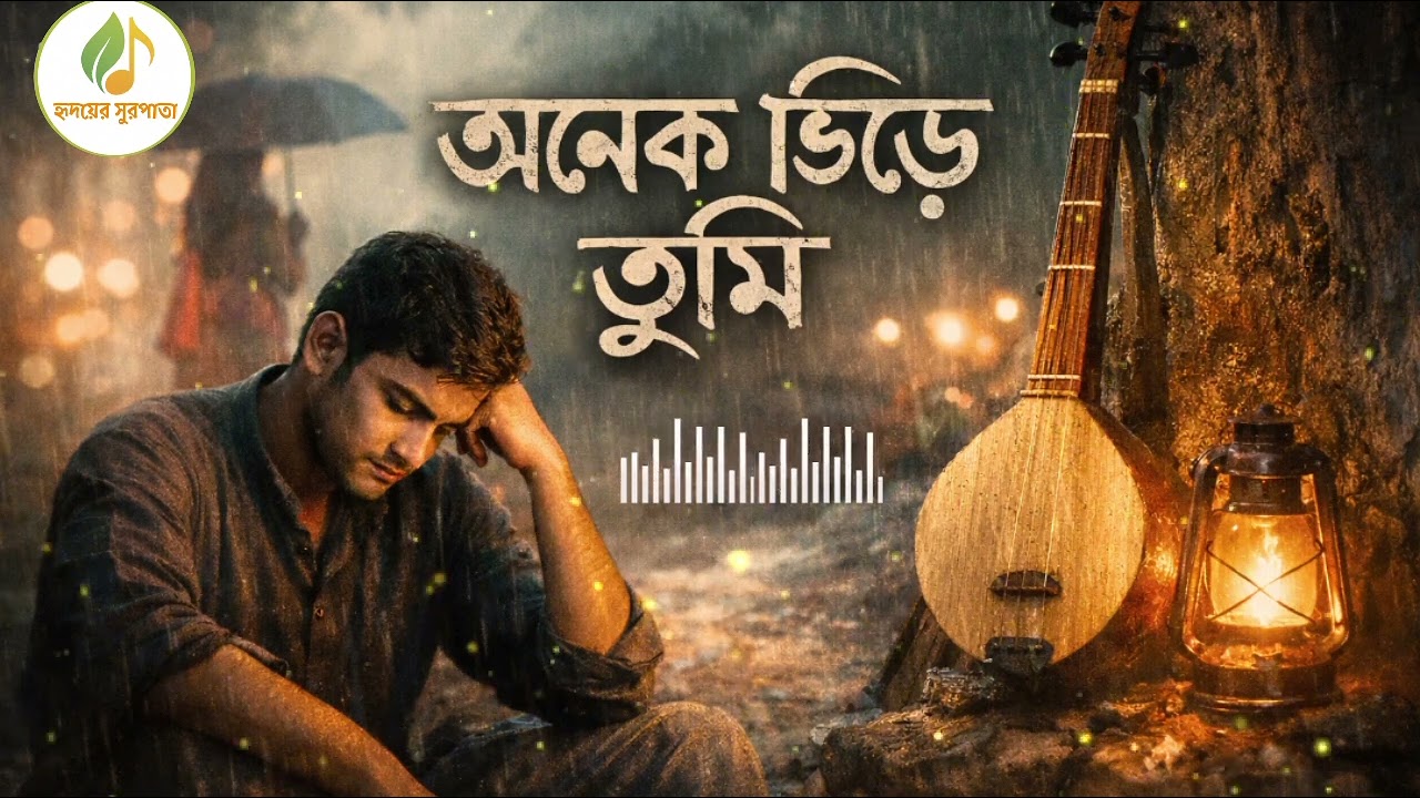 অনেক ভিড়ে তুমি | Onnek Bhire Tumi | Emotional Bengali Folk Song | Hridoyer Surpata
