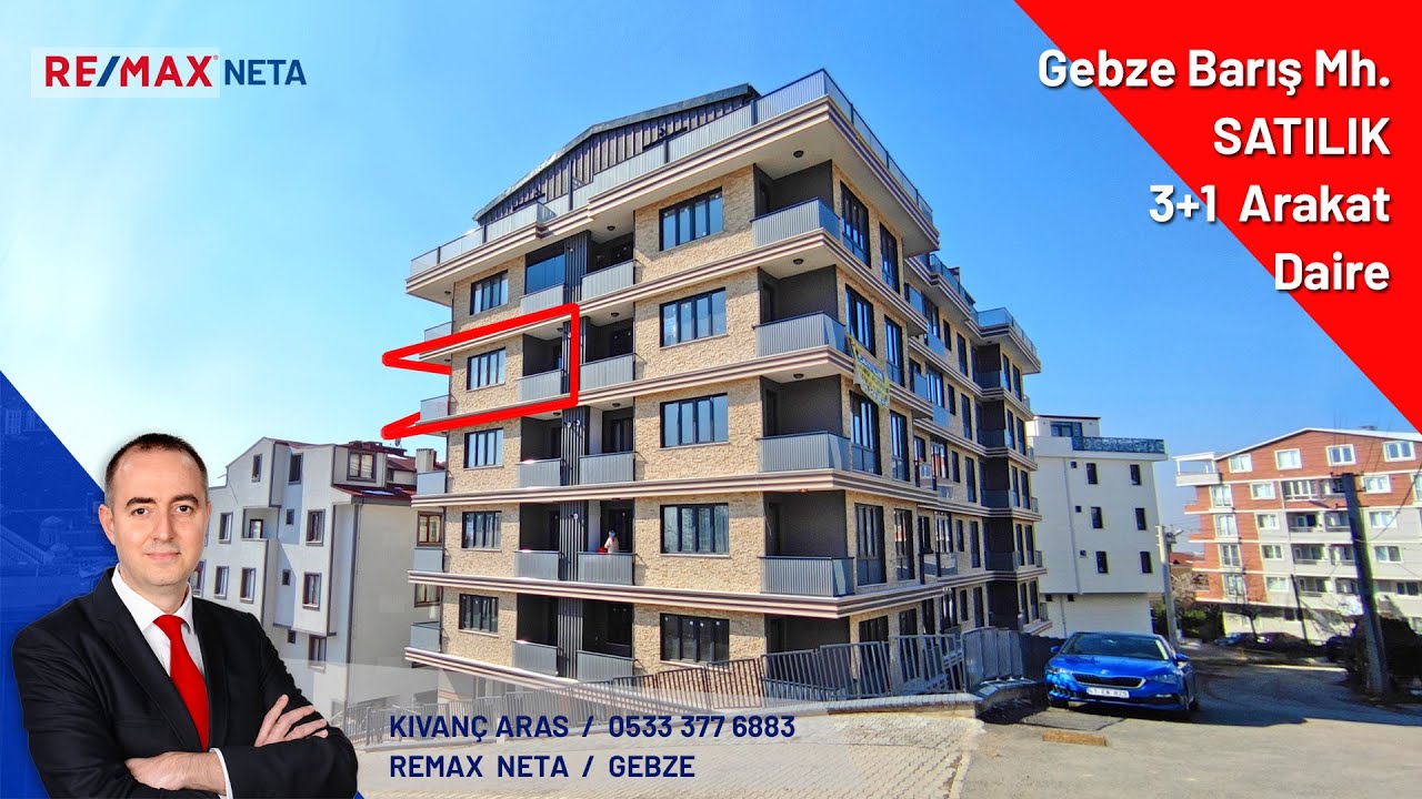 SATILDI !  / GEBZE TATLIKUYU BARIŞ MAH. SATILIK 3+1 DAİRE DENİZ MANZARALI ARA KAT