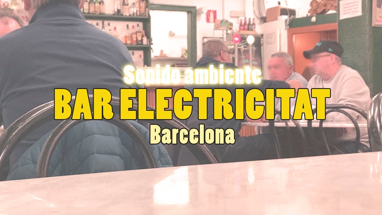 ASMR Bar Electricitat de #Barcelona AMBIENTE REAL 🔊 The Soundtrack of Spanish Bars #asmr #soundtrack