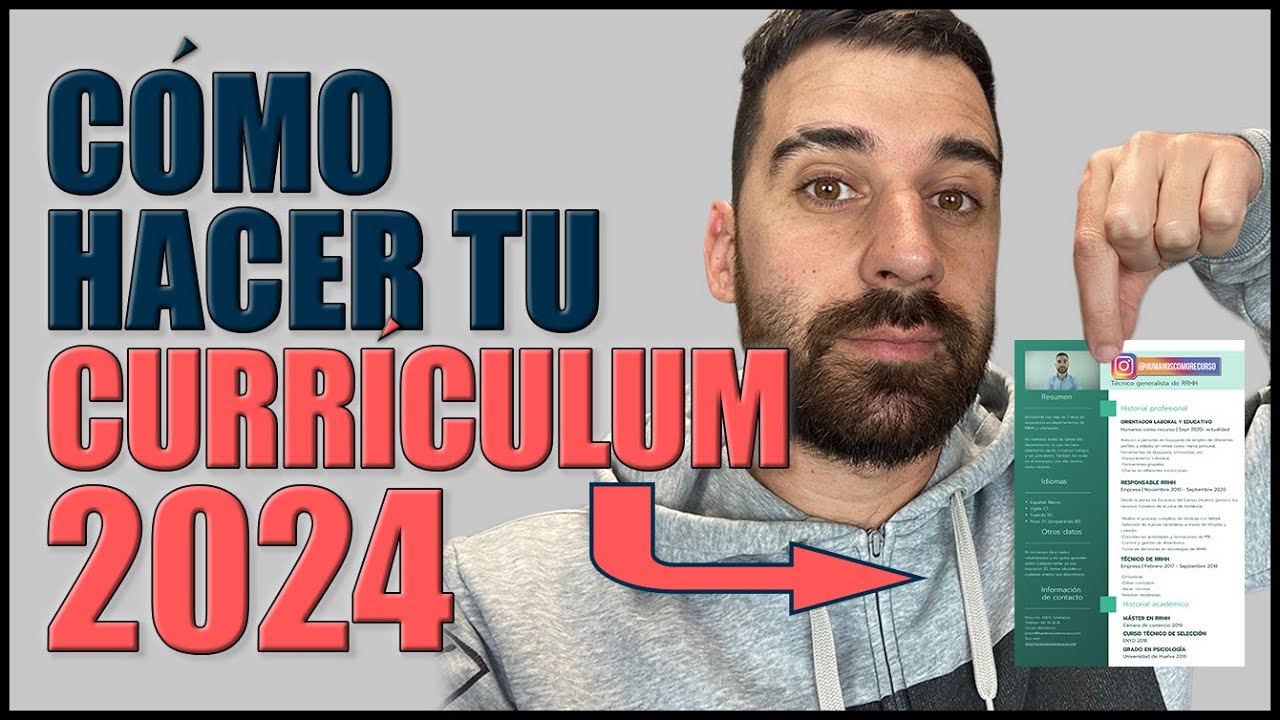 Cómo hacer un BUEN CURRÍCULUM 2024 | FÁCIL y rápido | PLANTILLAS + Pasar ATS + Descripción apartados