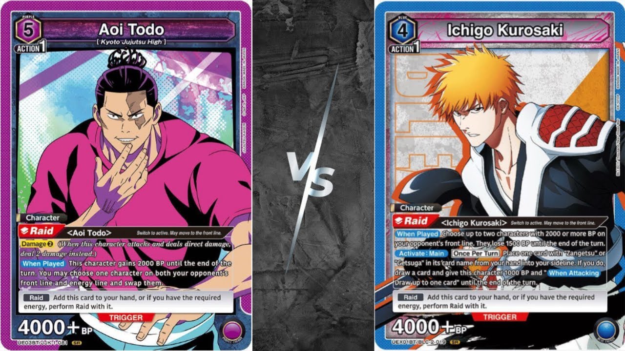 Union Arena - Purple Todo VS Blue Ichigo
