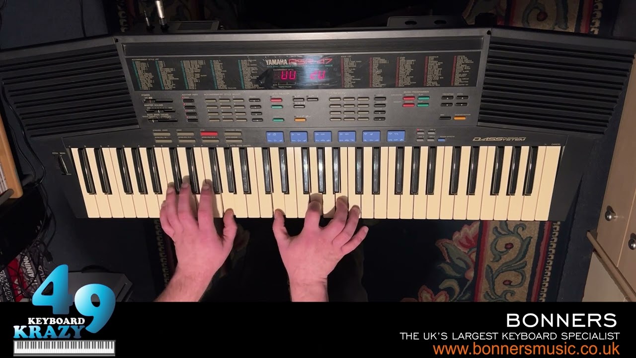 Yamaha PSR-47 Keyboard - 100 Voices & Demonstration Song