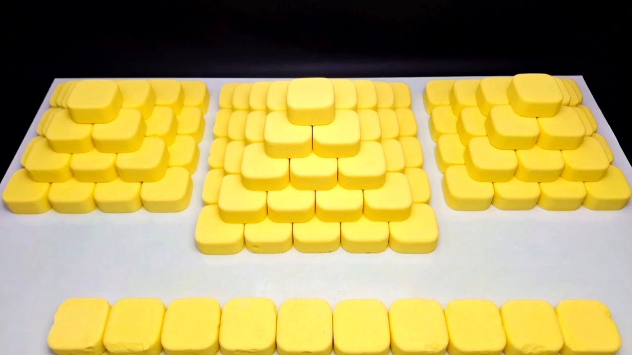 ASMR baking soda | Triple pyramids