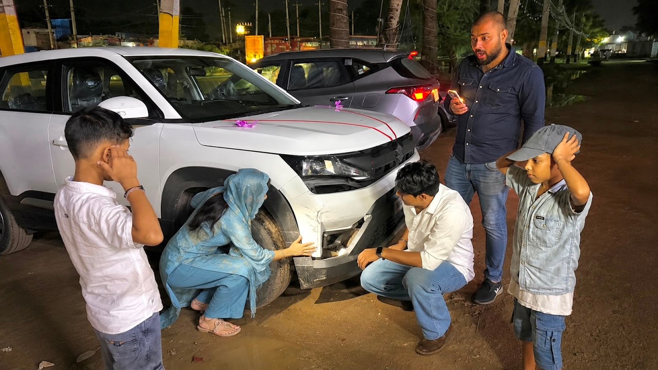 पहले दिन ही New BREZZA का Dehpolaaa हो गया 😔 Nazar is Real 🧿