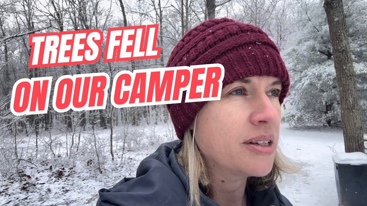 Trees Fell on Our Camper | Off-Grid Storm Damage Update & Reality of Living Off-Grid
