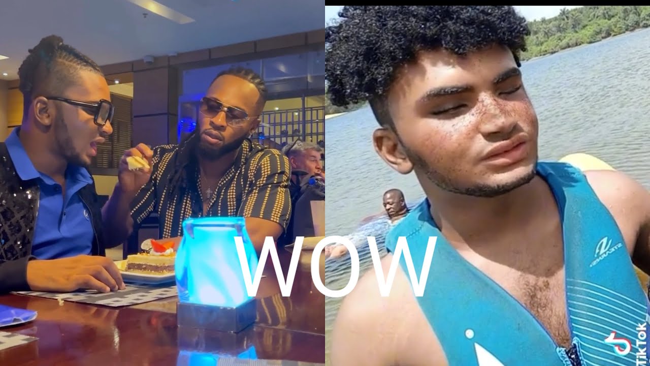 Flavour Ijele Feed his Blind Adopted Son Semah Werfur on his 18th birthday as he Celebrate  him