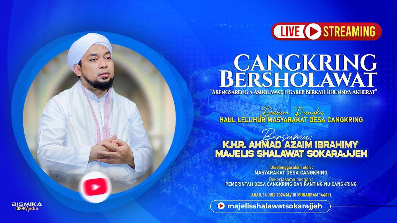🔴 LIVE |  CANGKRING BERSHOLAWAT BERSAMA MAJELIS SHOLAWAT SOKARAJJEH | BONDOWOSO 2024