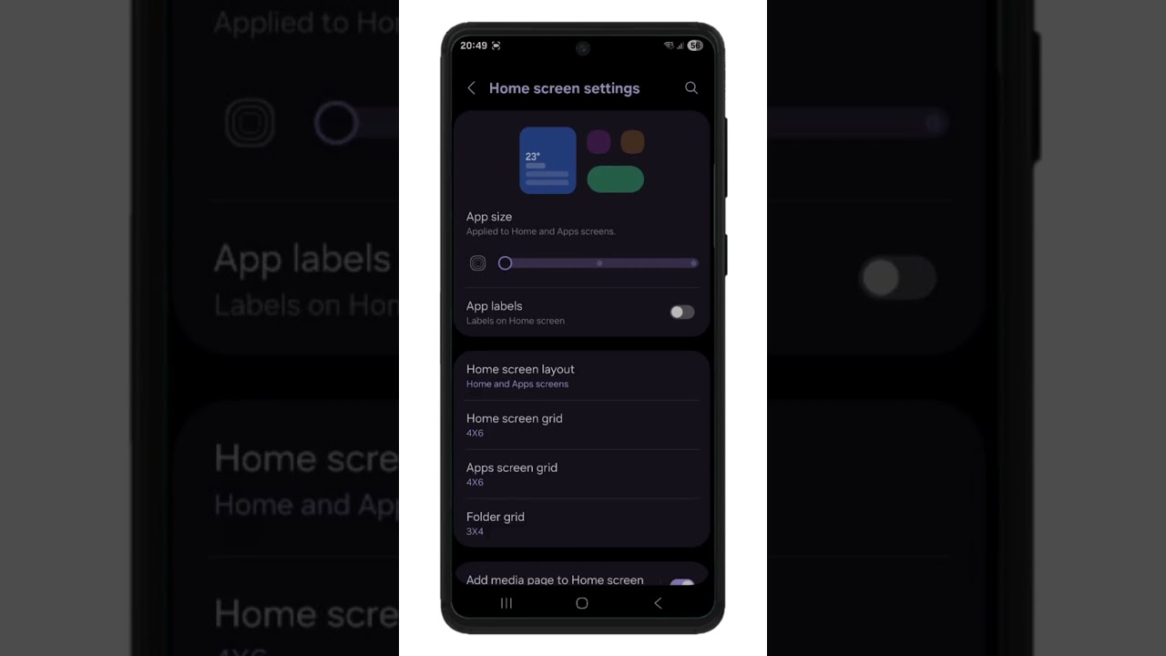 Increase icons' size in One UI 7 🔥