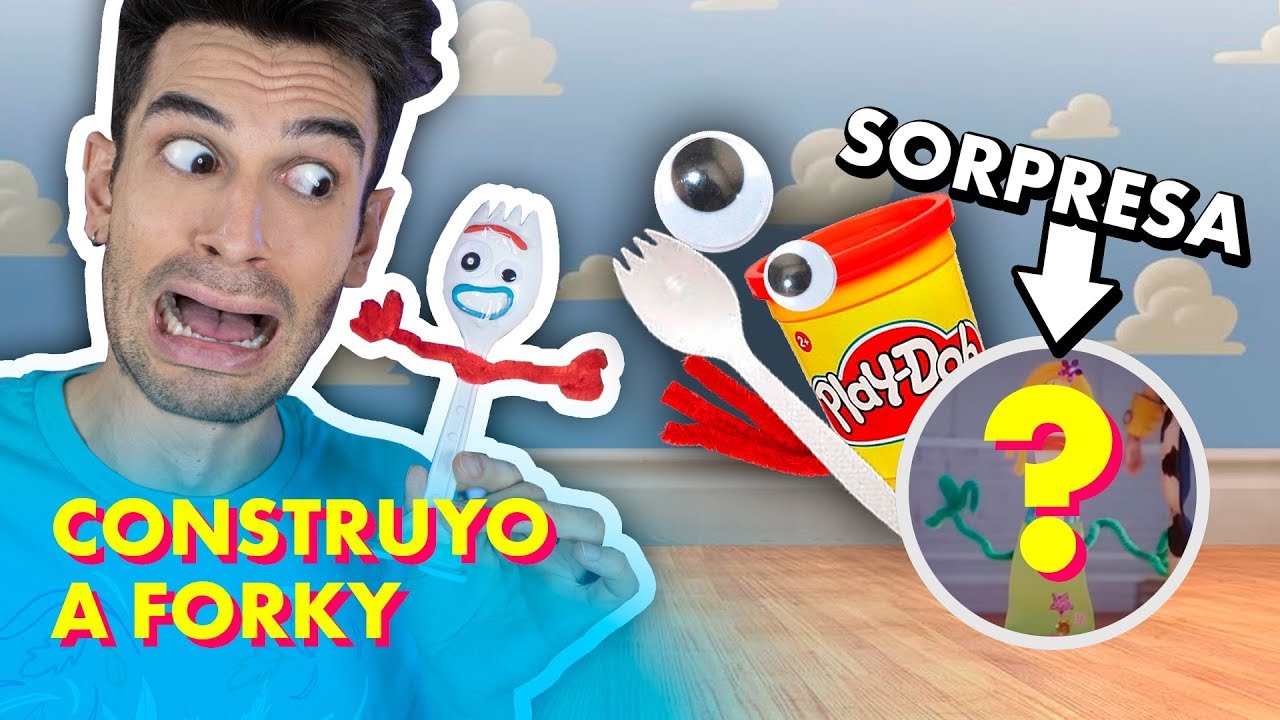 Construyo a FORKY!!! 👀 [DIY] SORPRESA AL FINAL 😱 - Toy Story 4