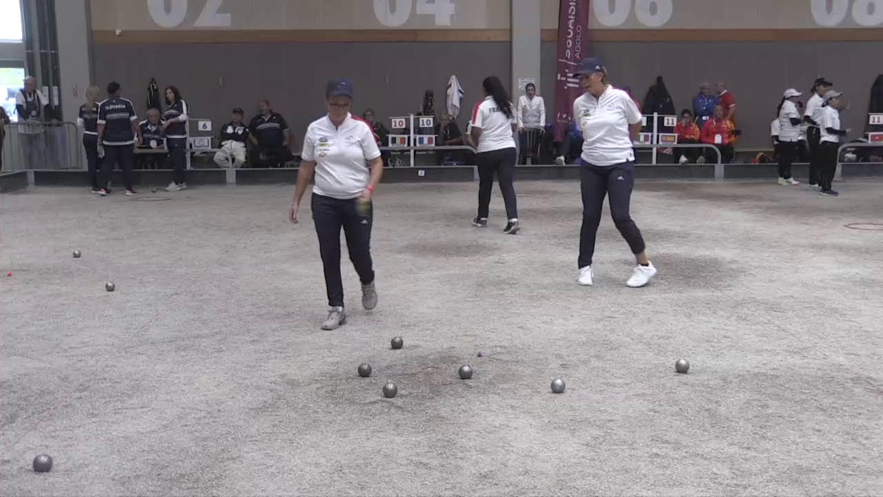 Pétanque 2025 Ch du Monde féminin X3 /3 ème partie de poule