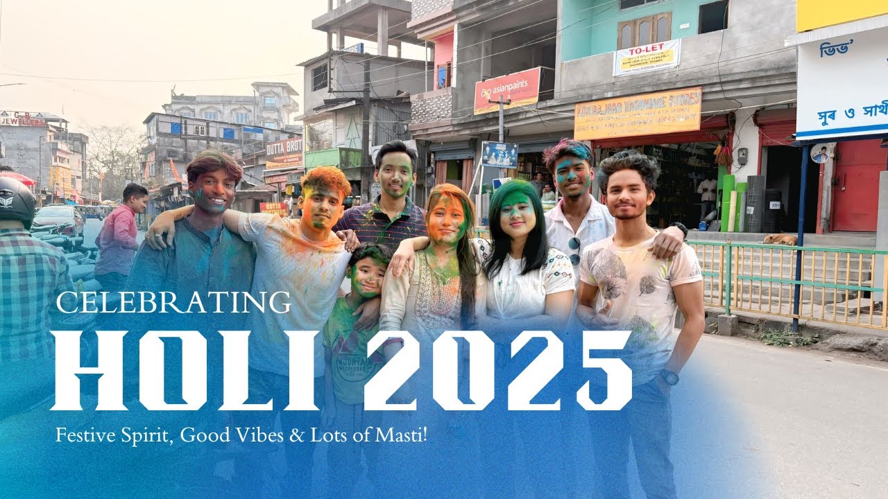 Celebrating Holi 2025 with Friends in 29th Landmark (Kokrajhar) || Swara Narzary Vlog ||