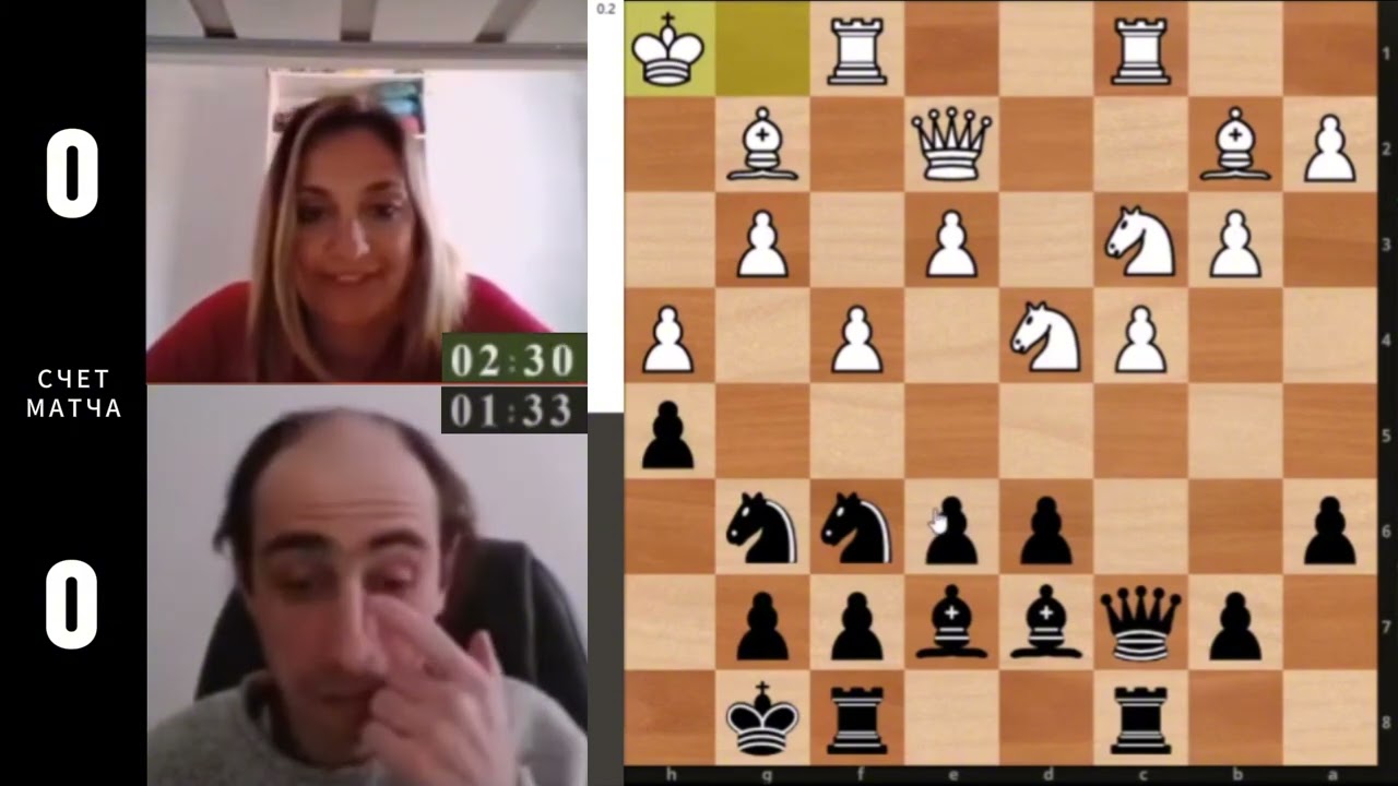 Боевая девушка Гроссмейстер Карина Амбарцумова VS  Шура Гельман. Партия№1