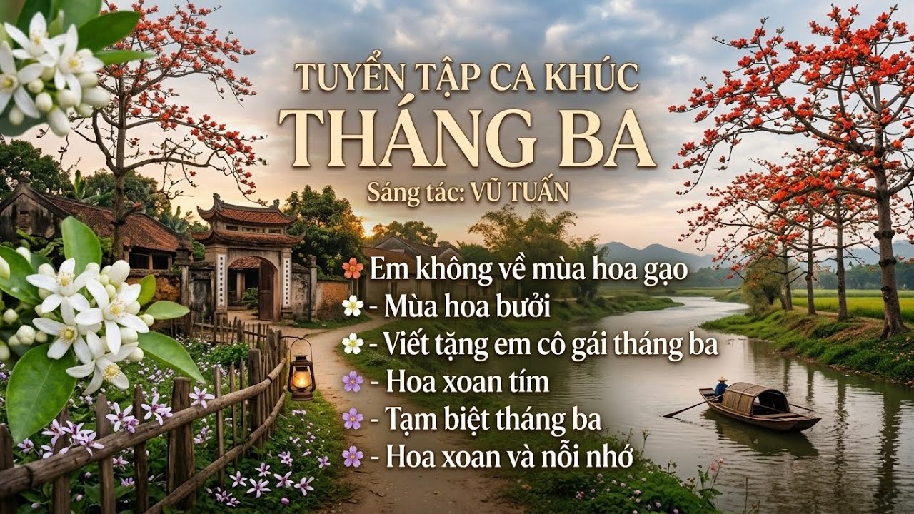 TUYỂN TẬP CA KHÚC TRIỆU VIEW VỀ THÁNG BA| TUYỂN TẬP CA KHÚC HAY VỀ THÁNG BA| BÀI HÁT HAY VỀ MÙA XUÂN
