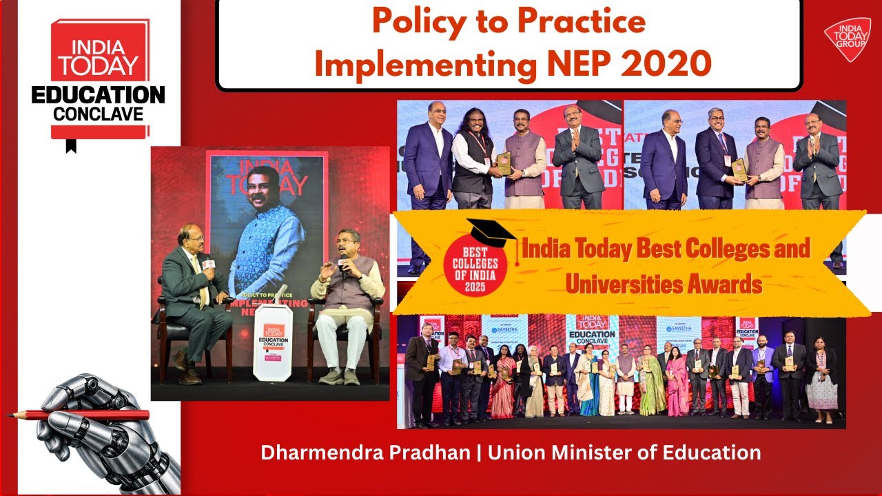 Implementing NEP 2020: Discussion with Education Minister Dharmendra Pradhan & Best Colleges Awards