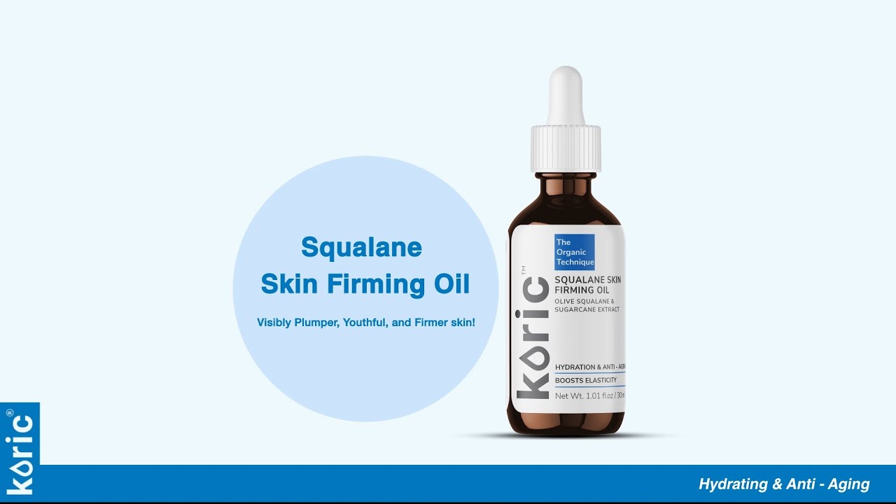 Koric Hydration & Anti-Aging Squalane Skin Firming Oil with Olive Squalane & Sugarcane Extract