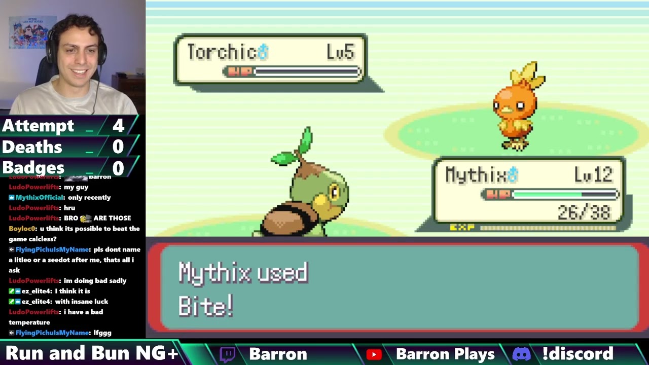[Attempt 5 begins] A5 CALCLESS Run & Bun Hardcore Nuzlocke NG+