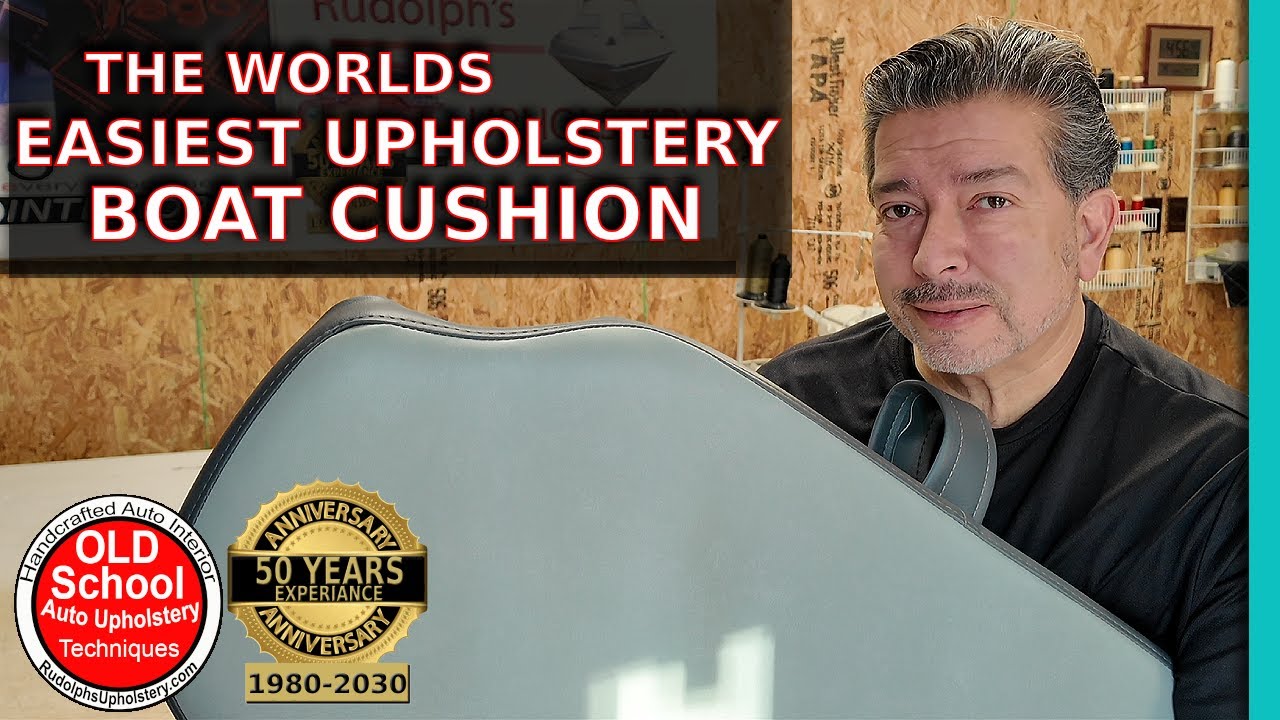 Learn Upholstery 🧵 Worlds Easiest Boat Cushion