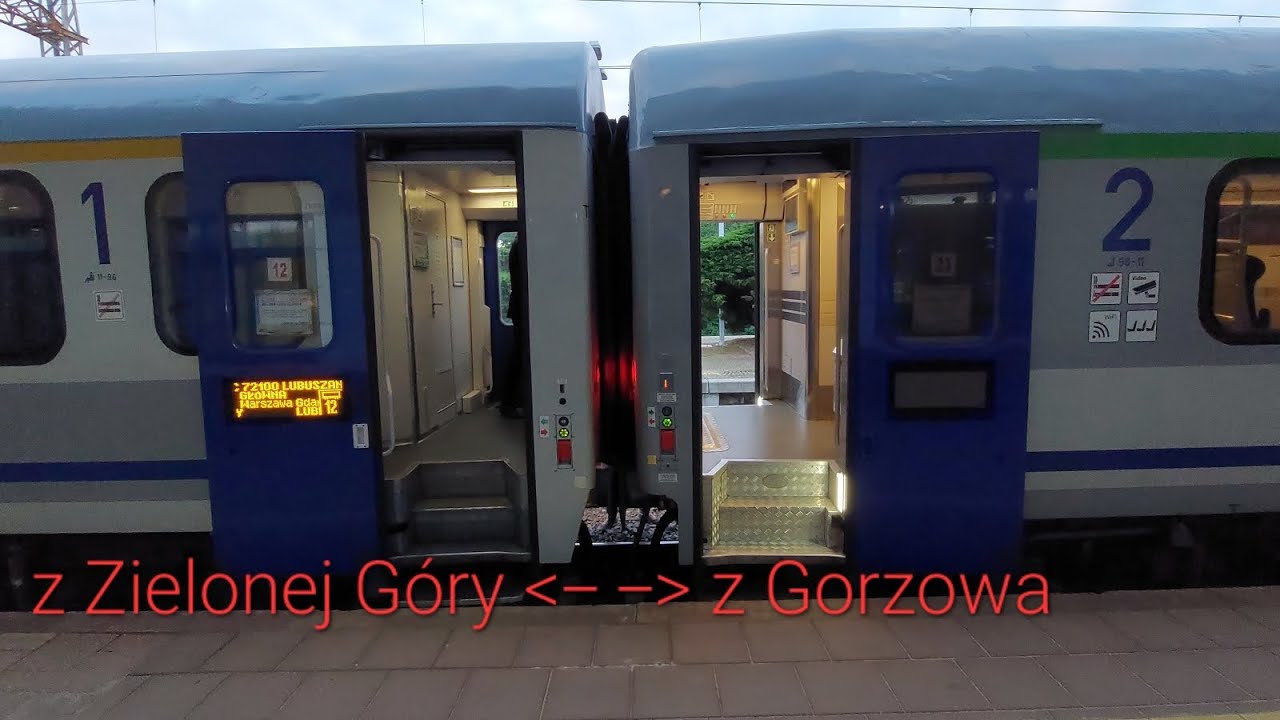 Łączenie pociągu IC 87102 i 72100 Lubuszanin  z Gorzowa Wielkopolskiego  i Zielonej Góry  do Lublina