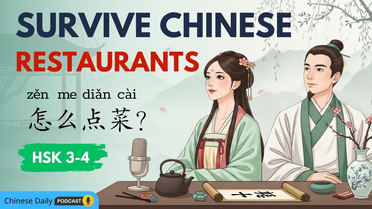 HSK 3-4 | Как заказывать еду в китайском ресторане | Учим китайский