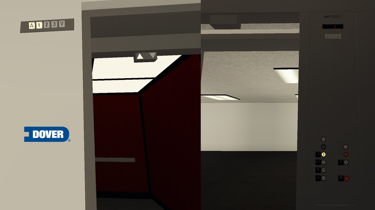 Dover Dry-Powered Hydraulic Elevator w/ an AWESOME STARTUP & BELL at Hilltop Place - ROBLOX City